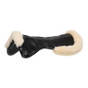 Acavallo Gel NS-S Classic-S Halbpadschnitt flach Sattelpad - Schwarz / Natur-Lammfell