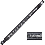 Stirnband schwarz/silber Canter