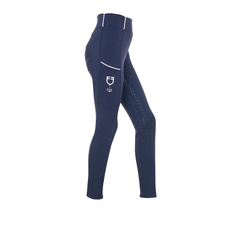 Mädchen-Leggings Equestro x FISE Full-Grip Slim Fit