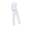 Mädchen-Leggings Equestro x FISE Full-Grip Slim Fit - Weiß