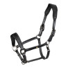 Anatomisches Equestro-Lederhalfter Diamond - Schwarz