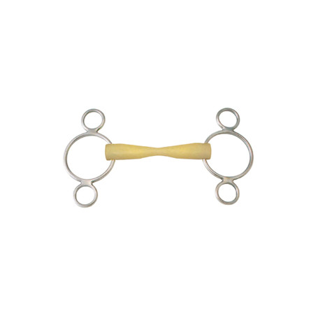 Happy Mouth Gag mit 3 Ringen, verjüngtes Mundstück