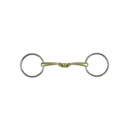 Olivenkopftrense aus Edelstahl Pro Bits mit Doppellage Umbria Equitazione