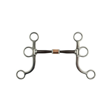 Western-Gebiss Pool’s Edelstahl mit flachen Kupferschäften