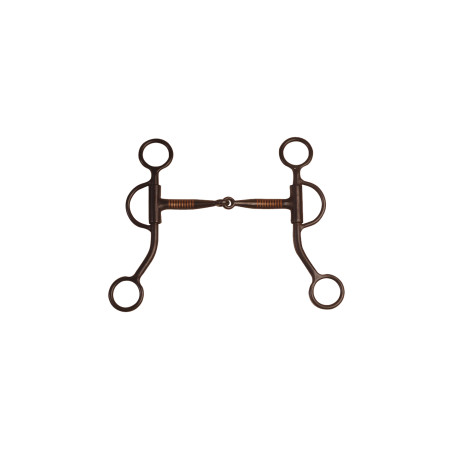 Schwarzes Westerngebiss Pool’s mit Kupfermundstück