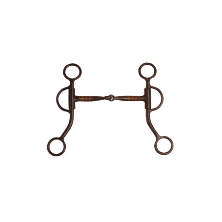 Schwarzes Westerngebiss Pool’s, mittellange Anzüge