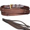 Zügel Stoff mit Griffen 19 mm Chetak - Braun