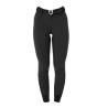 Damen-Reithose Equestro, Knie-Grip, High Waist - Schwarz