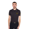 Herren-Polo Equestro Scuderia kurzärmelig - Schwarz