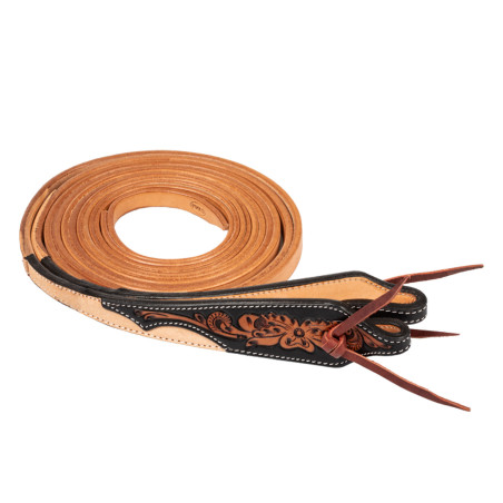 Western-Zügel Pool’s dark floral Tooling