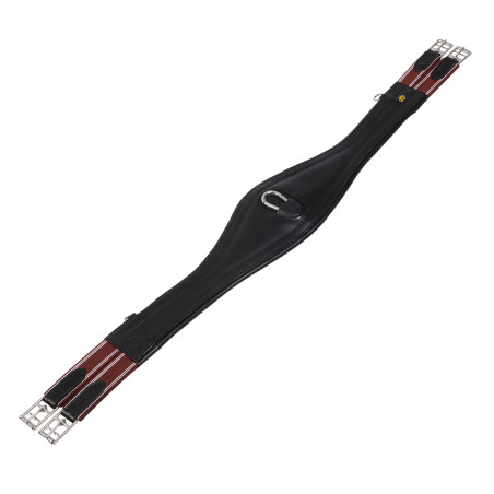 Equestro Ledersprunggurt mit Elastiken