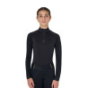 Unisex-Kinder-Baselayer Equestro aus Funktionsstoff - Schwarz / schwarz
