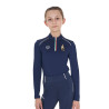Unisex-Kinder-Baselayer Equestro x FISE - Marineblazer