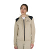 Damen-Kapuzensweatshirt Equestro Crop-Top - Oxford-Tan