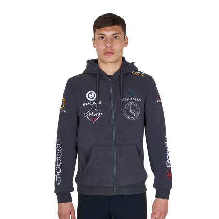 Herren-Hoodie Equestro mit Multi-Logo