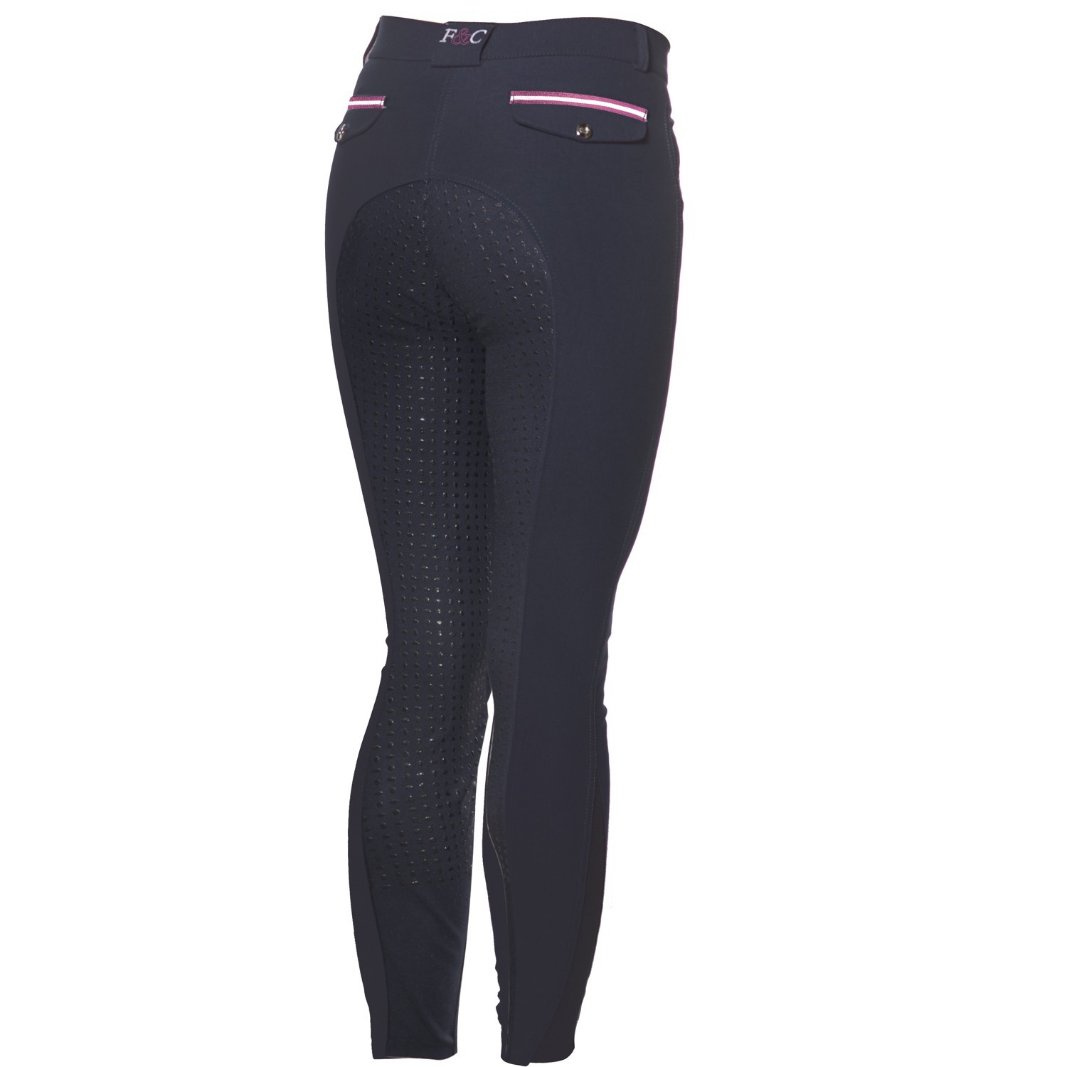 Hose Flags & Cup Cayenne Silikon-Vollbesatz Marine / Himbeere Blau