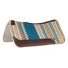 Western-Pad Pool’s, konturiert - Blau / Beige
