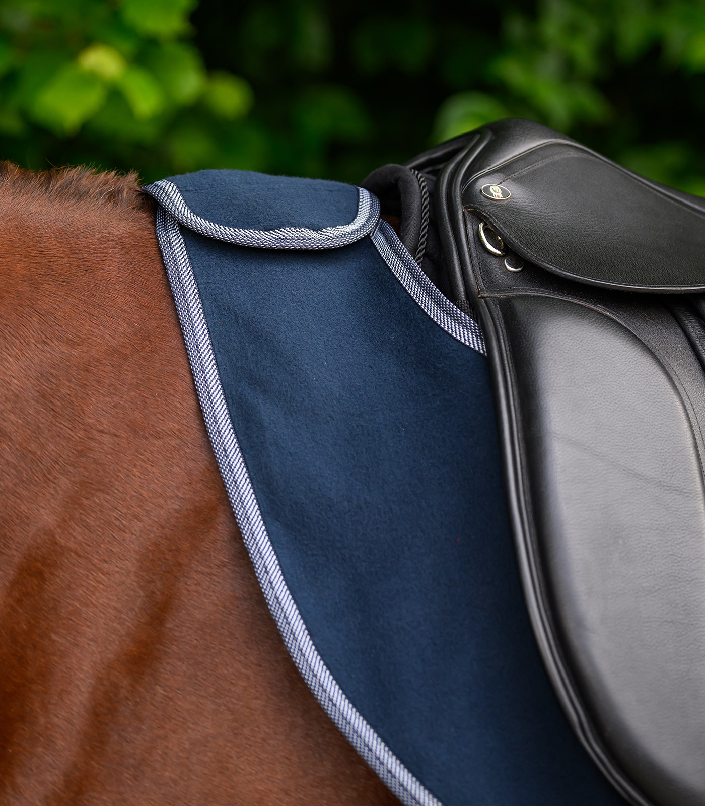 Waldhausen Nierendecke aus Fleece Mitternachtsblau Waldhausen Nierendecke aus Fleece Mitternachtsblau