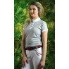 Damen-Poloshirt Candiba kurzarm Flags & Cup - Grau
