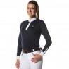 Damen-Poloshirt Candiba ML Flags & Cup - Grau