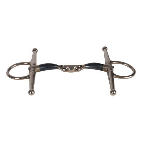 Velari-Gebiss mit Stangen, doppelt gebrochen, Sweet Iron