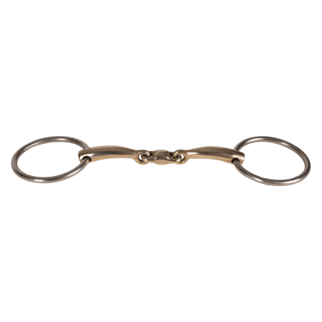 Velari-Ringgebiss mit doppelt gebrochener Kupfermundstück