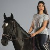 Damen-T-Shirt MANAGUA Flags & Cup - Meliertes Grau