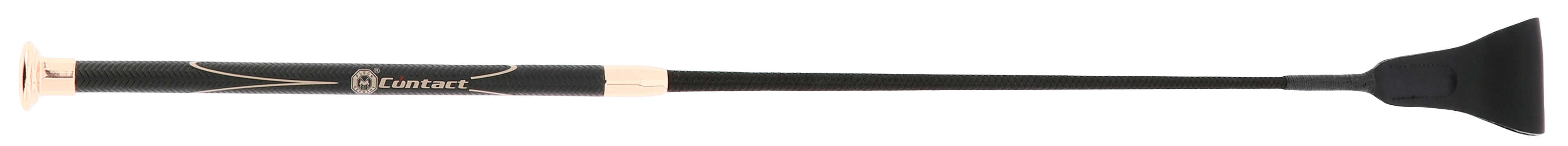 Reitgerte Hindernisse Fleck Contact Schwarz / Roségold