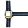Nylonhalfter mit Leder unterlegt Norton - Marineblau / Grau