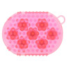 Doppelseitiger Striegel- und Massagehandschuh - Pink