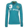 Langarm-Polo Favouritas EQ HV Polo - Blauer See