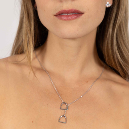 HV Polo Steigbügel-Halskette Lotta Silber Damen