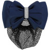 Haarnetz-Haarspange Equithème Strass - Marineblau
