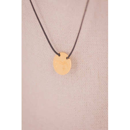 Adelya Pénélope Halsring schwarze Kordel