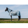 Reitshirt Riding World Belly Mesh Combo - Schwarz/Weiß Zebramuster