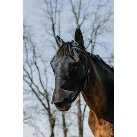 Máscara anti-moscas anti-UV Equithème 2 en 1