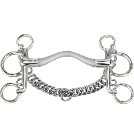 Pelham-Gebiss Sprenger Satinox mit Zungenfreiheit