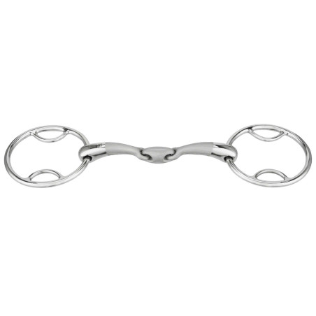 Gebiss 2 Ringe Sprenger Satinox mit doppelter Gelenkverbindung