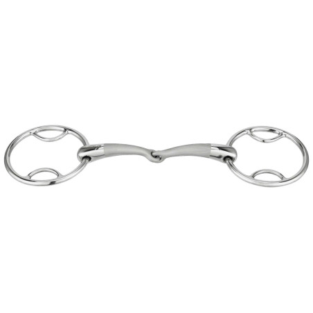 Gebiss 2 Ringe Sprenger Satinox doppelt gebrochen