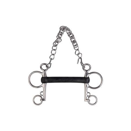 Pelham-Gebiss Metalab weiches Gummi gerade