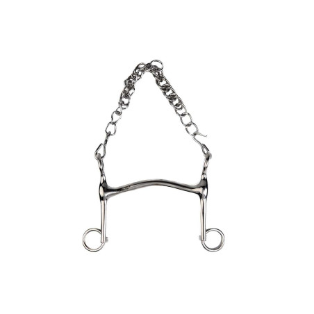 Gebiss mit Kandarenmundstück Metalab hohler Kanon