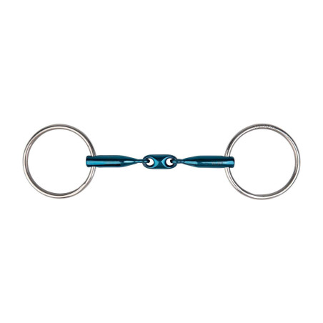 Gebiss 2 Ringe Metalab Eco Blue doppelt gebrochen