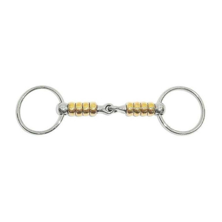 Gebiss 2 Ringe Metalab Magic System mit vertikalen Kupferrollen