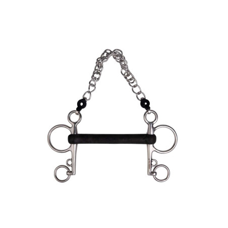 Pelham-Gebiss Metalab harte Gummistange