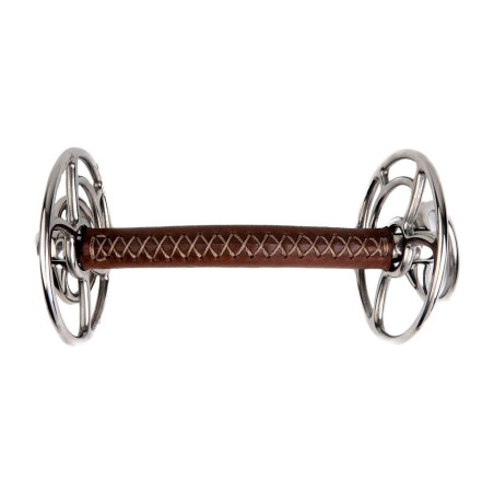 Gebiss Aufziehtrense Metalab JW Edelstahl Leder