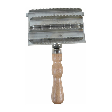 Metallstriegel quadratisch Borstiq