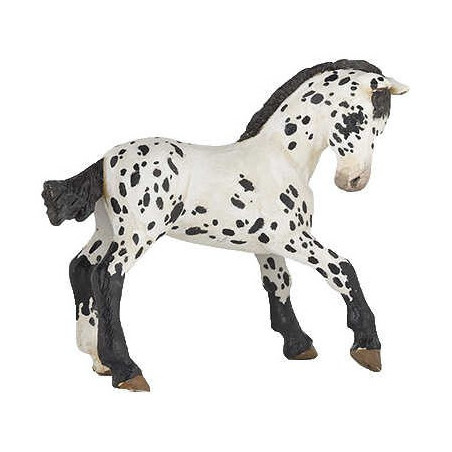 Schwarzes Appaloosa-Fohlen Figur Papo