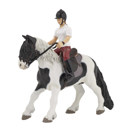 Figur Poney gesattelt und gezäumt Papo