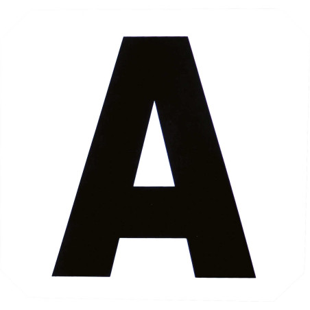 Set mit 12 selbstklebenden Karussellbuchstaben