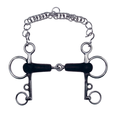 Pelham-Gebiss Feeling gebrochenes Gummi